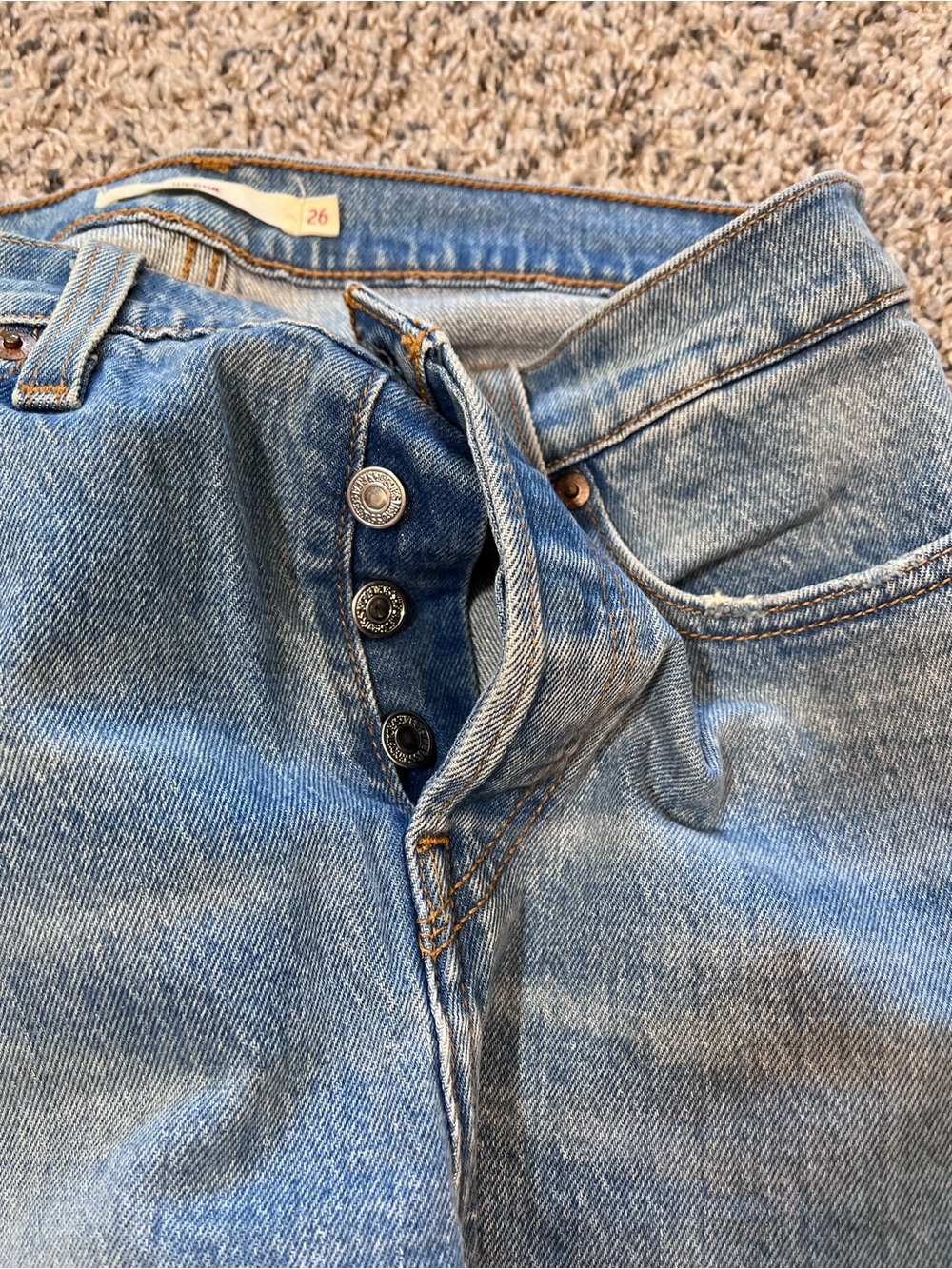 Levi’s Wedgie Straight Jeans Womens High Rise Denim - Picture 7 of 10